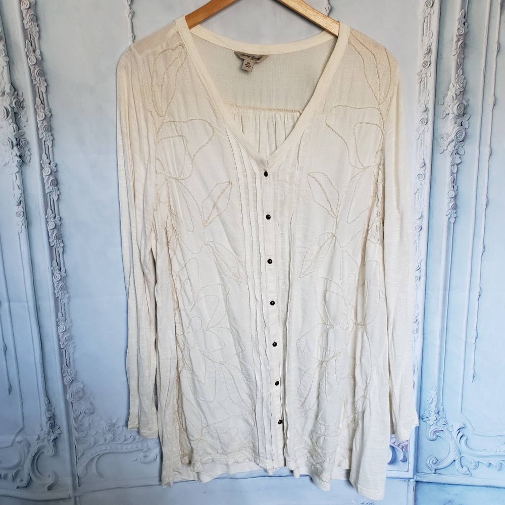 Lucky Brand Embroidered Top